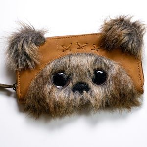 Loungefly Star Wars Ewok wallet. Fuzzy cute face! Disney